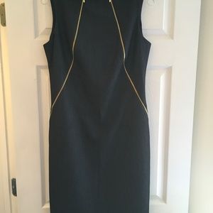 Calvin Klein Poly/Rayon Sheath, Sz 8